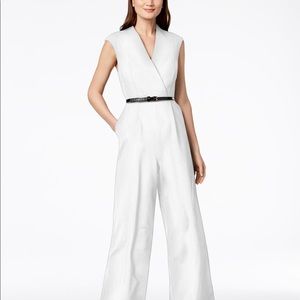 Calvin Klein white jumpsuit